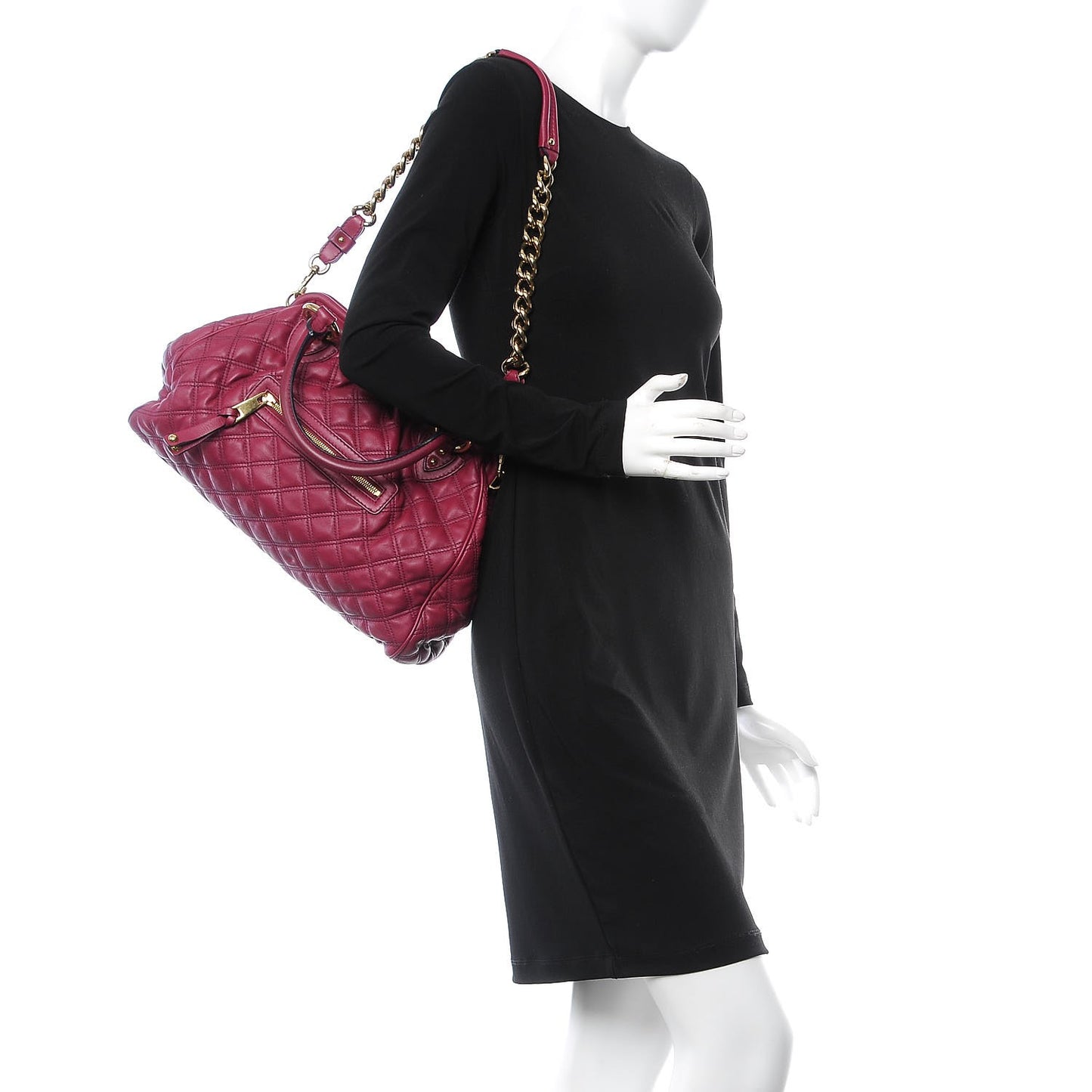 Calfskin Quilted Stam Violet