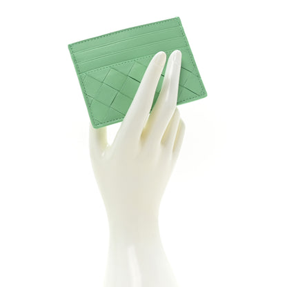 Bottega Veneta Nappa Intrecciato Card Holder Teal 2 of 9