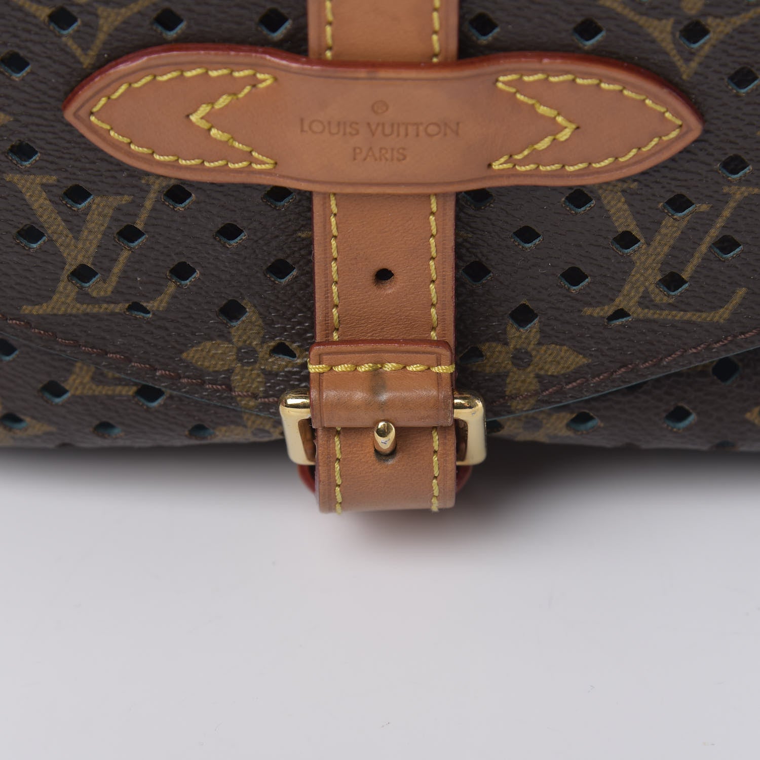 Louis Vuitton Monogram SC Flore Saumur Teal 13 of 15
