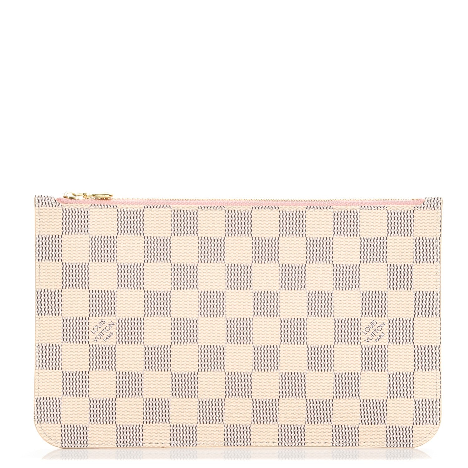 Louis Vuitton Damier Azur Neverfull MM GM Pochette Rose Ballerine 1 of 6