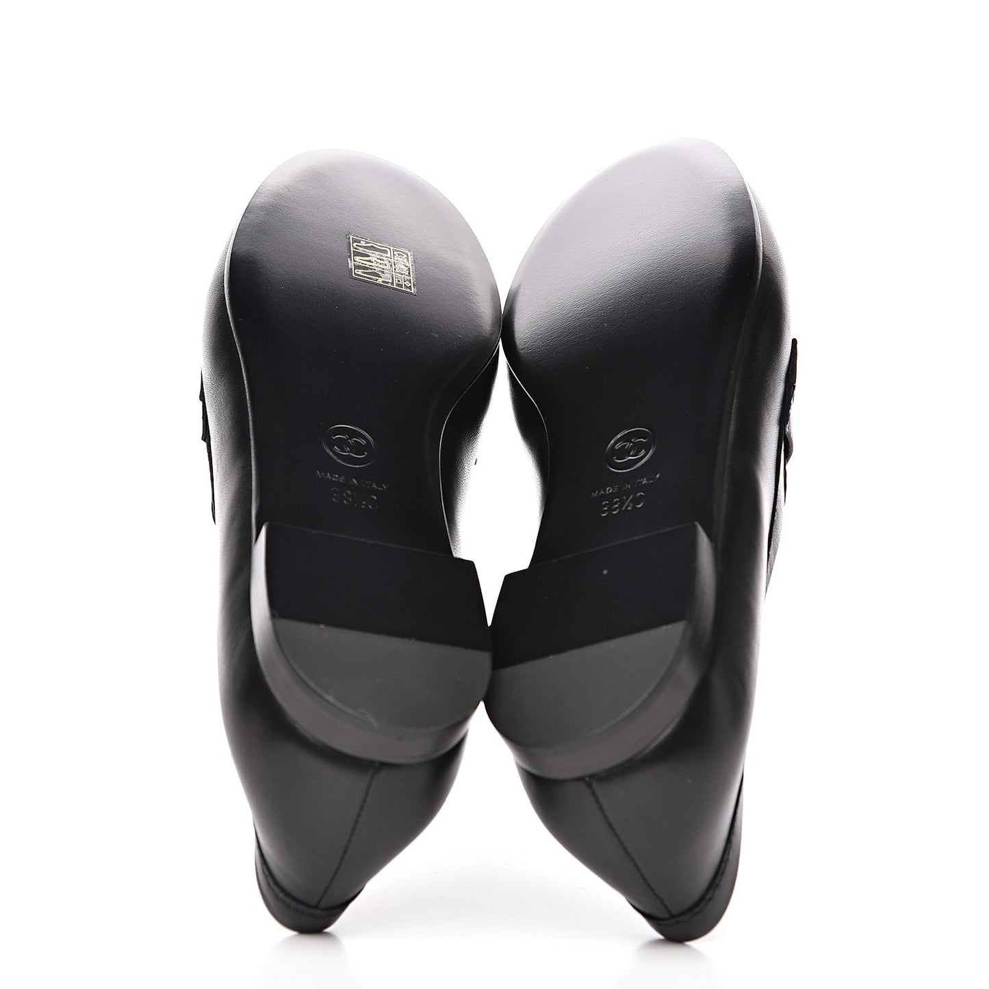 Lambskin CC Loafers 38.5 Black