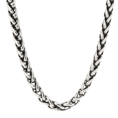 David Yurman Sterling Silver 14K Yellow Gold 8mm Wheat Chain Necklace 1 of 4