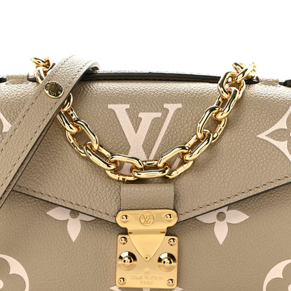 Louis Vuitton Empreinte Monogram Giant Pochette Metis East West Tourterelle Creme 7 of 10