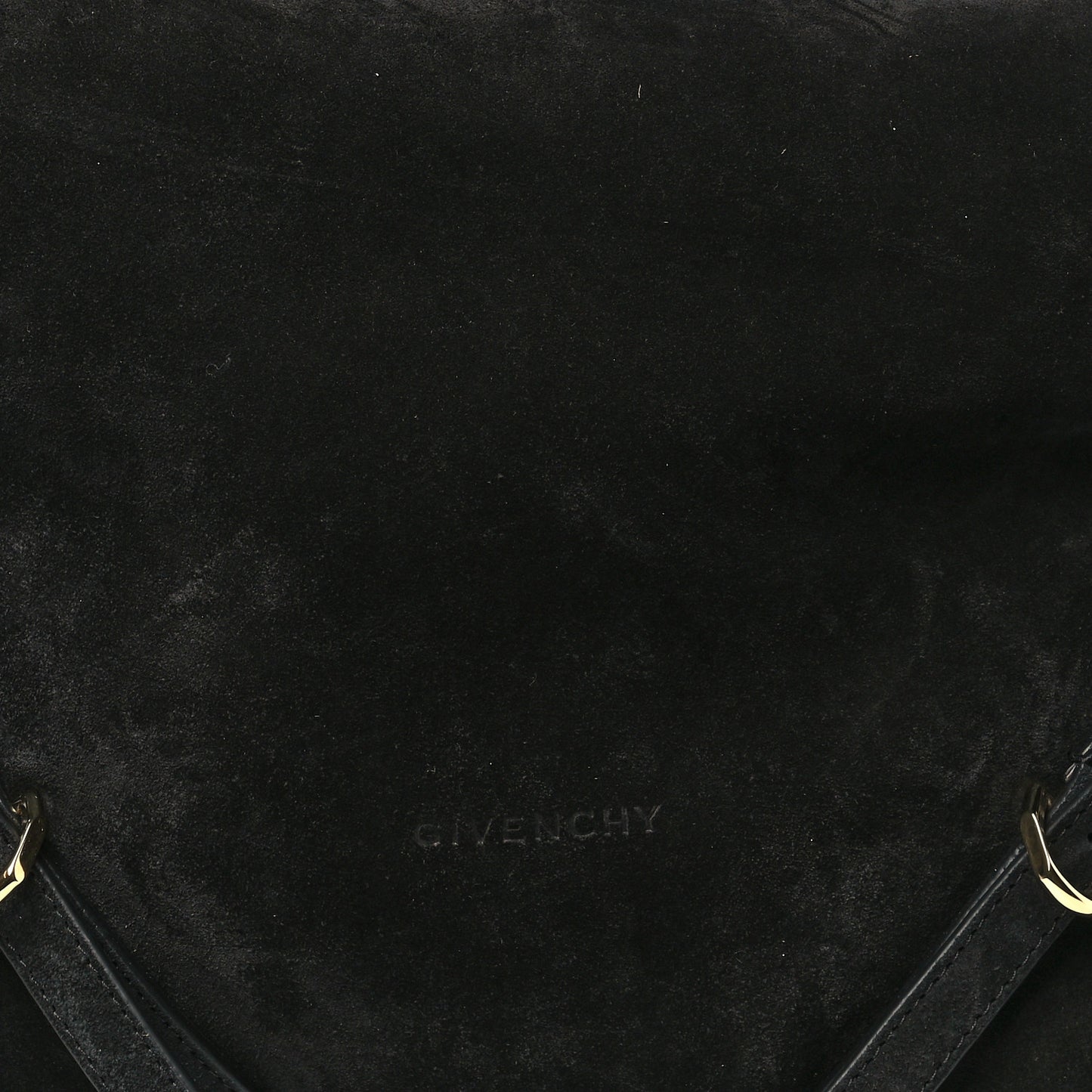 Suede Medium Voyou Bag Black