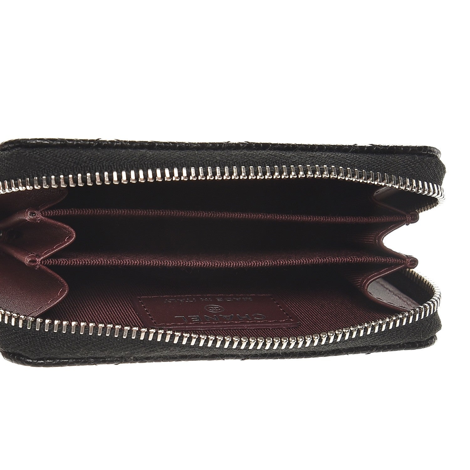 Chanel Caviar Quilted Zip Coin Purse Black 5 of 8