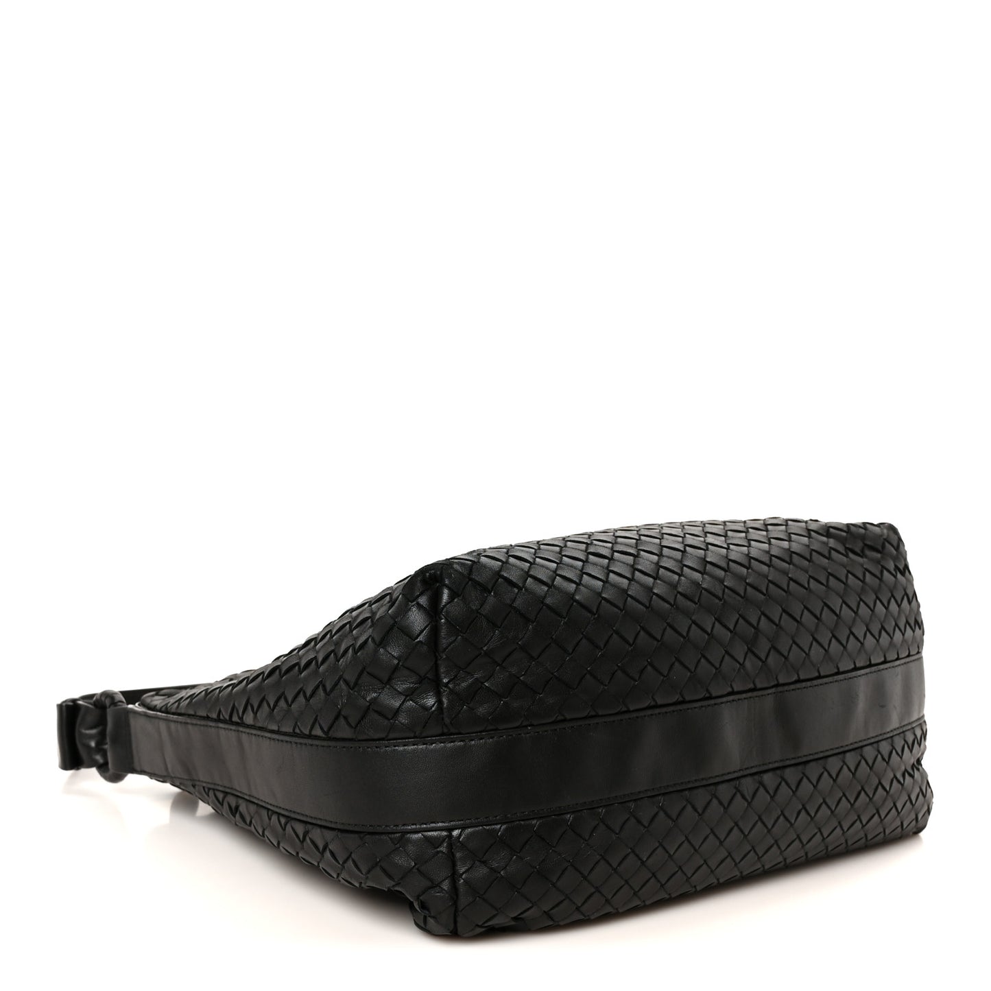 Nappa Intrecciato Hobo Black