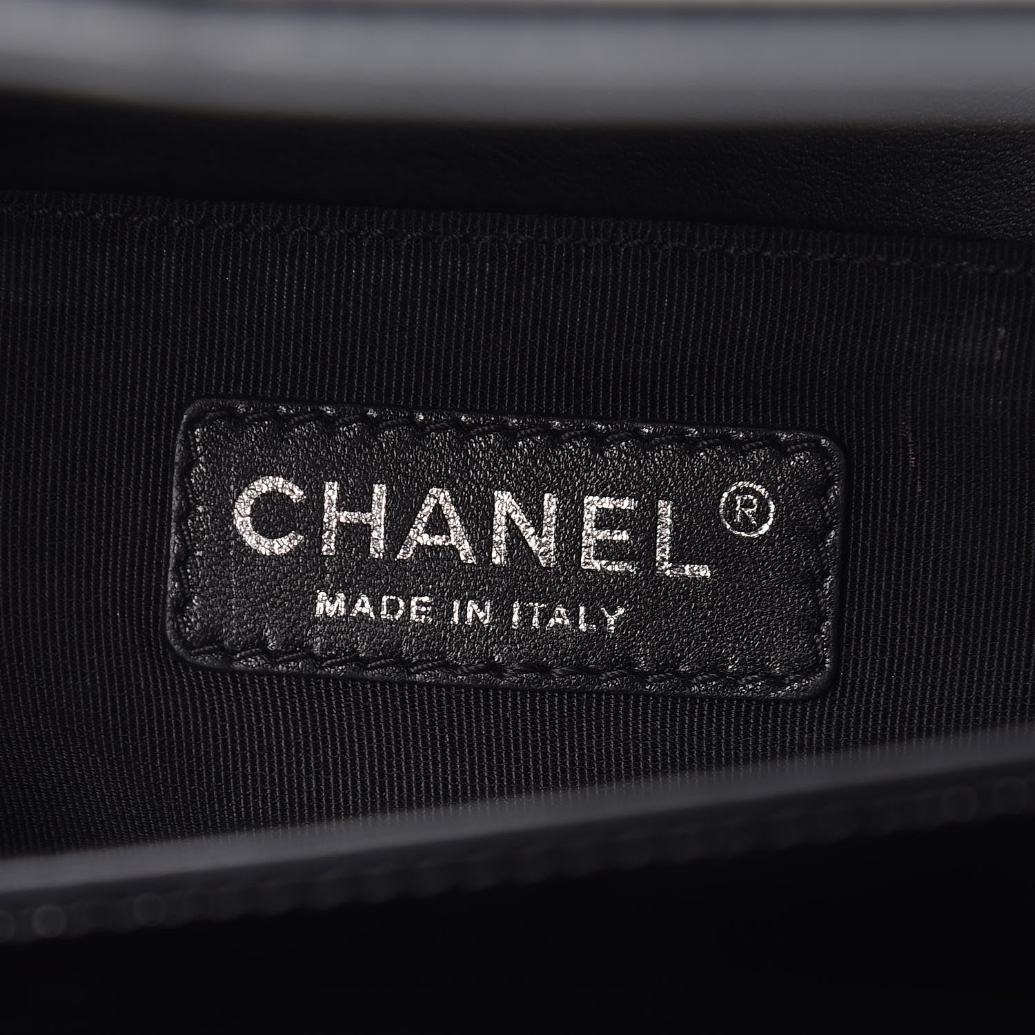 Chanel Patent Calfskin Quilted Medium Plexiglass Boy Flap Black 8 of 15