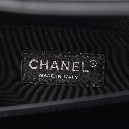 Chanel Patent Calfskin Quilted Medium Plexiglass Boy Flap Black 8 of 15