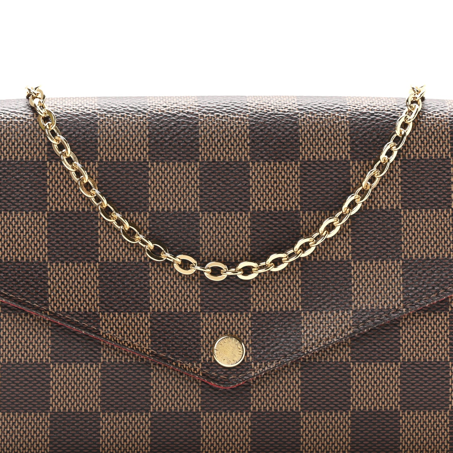 Damier Ebene Pochette Felicie Chain Wallet