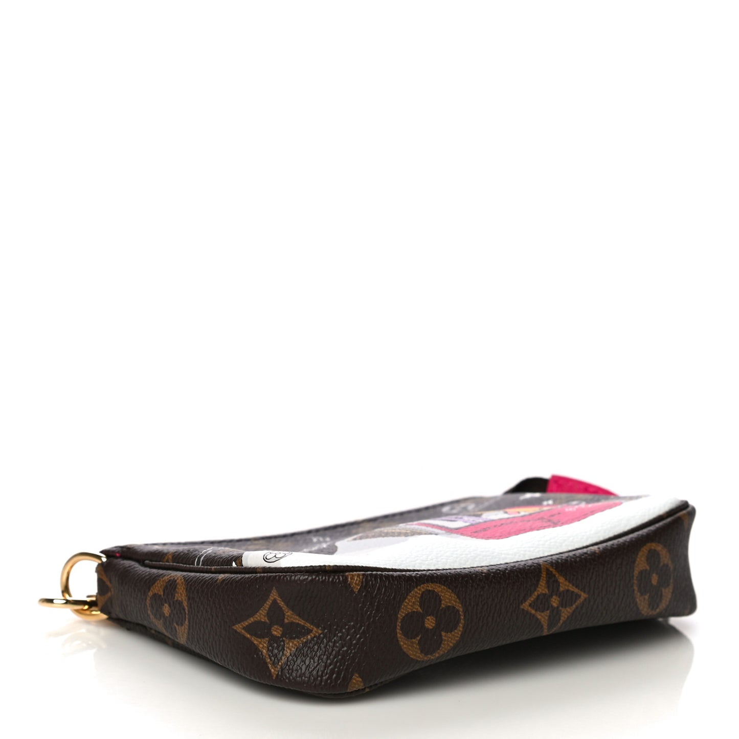 Monogram 2019 Christmas Animation Mini Courchevel Pochette Accessories Fuchsia
