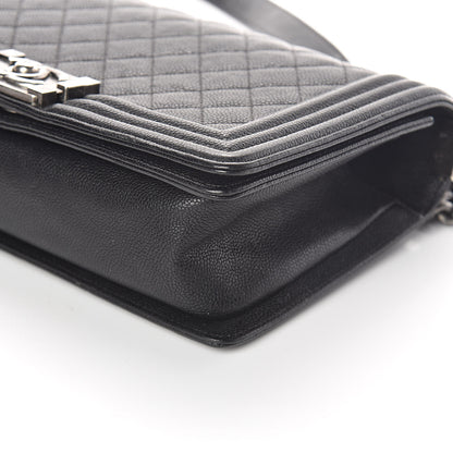 Chanel Caviar Quilted Medium Boy Flap Black 10 of 10