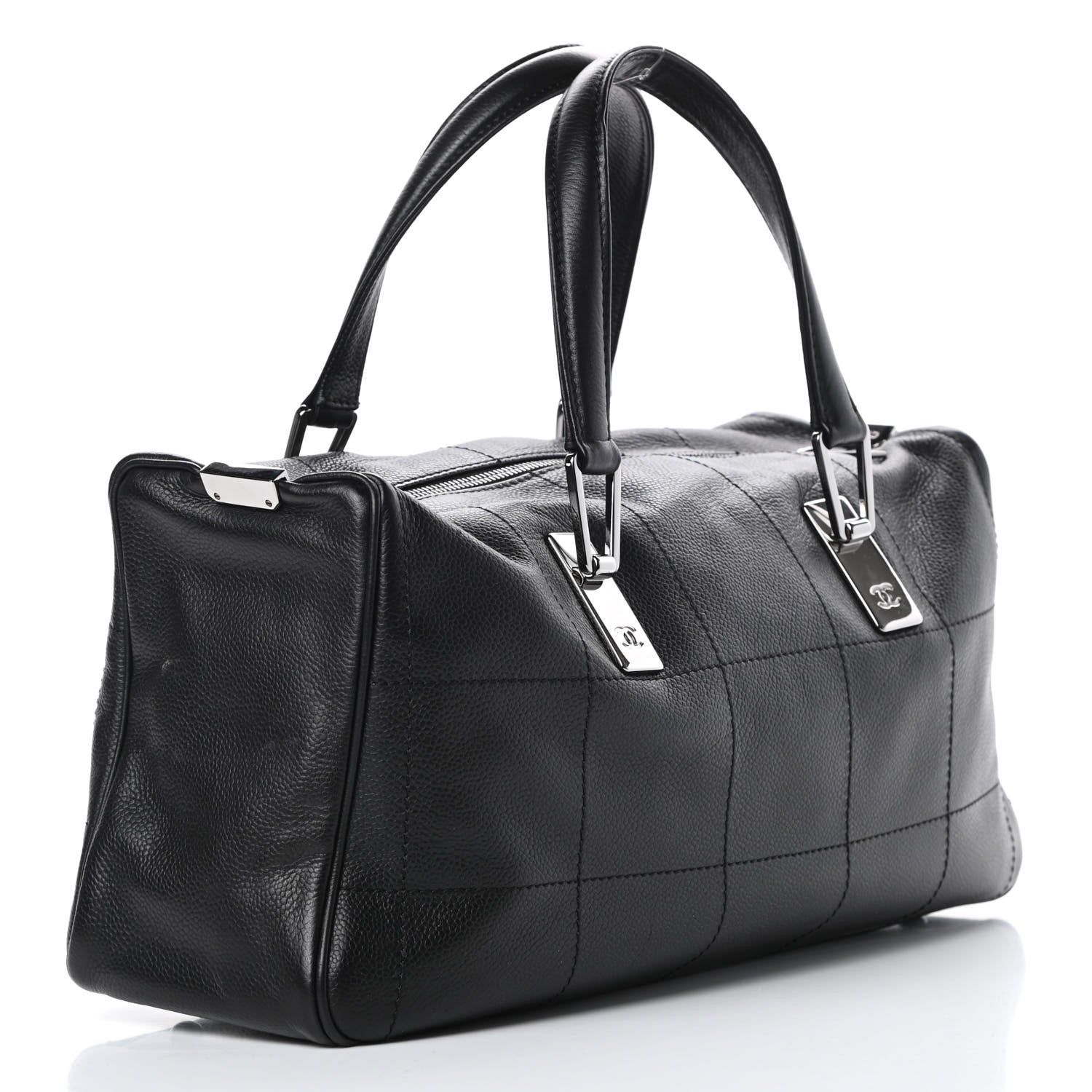 Chanel Caviar Square Stitched Large Tote Black 3 of 13