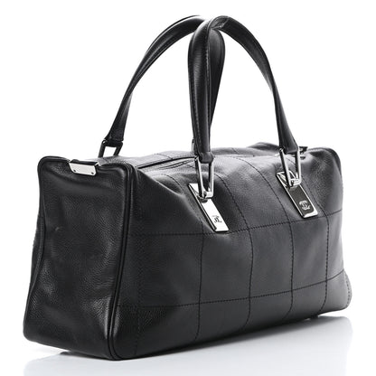Chanel Caviar Square Stitched Large Tote Black 3 of 13