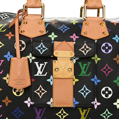 Louis Vuitton Monogram Multicolor Speedy 30 Black 7 of 9