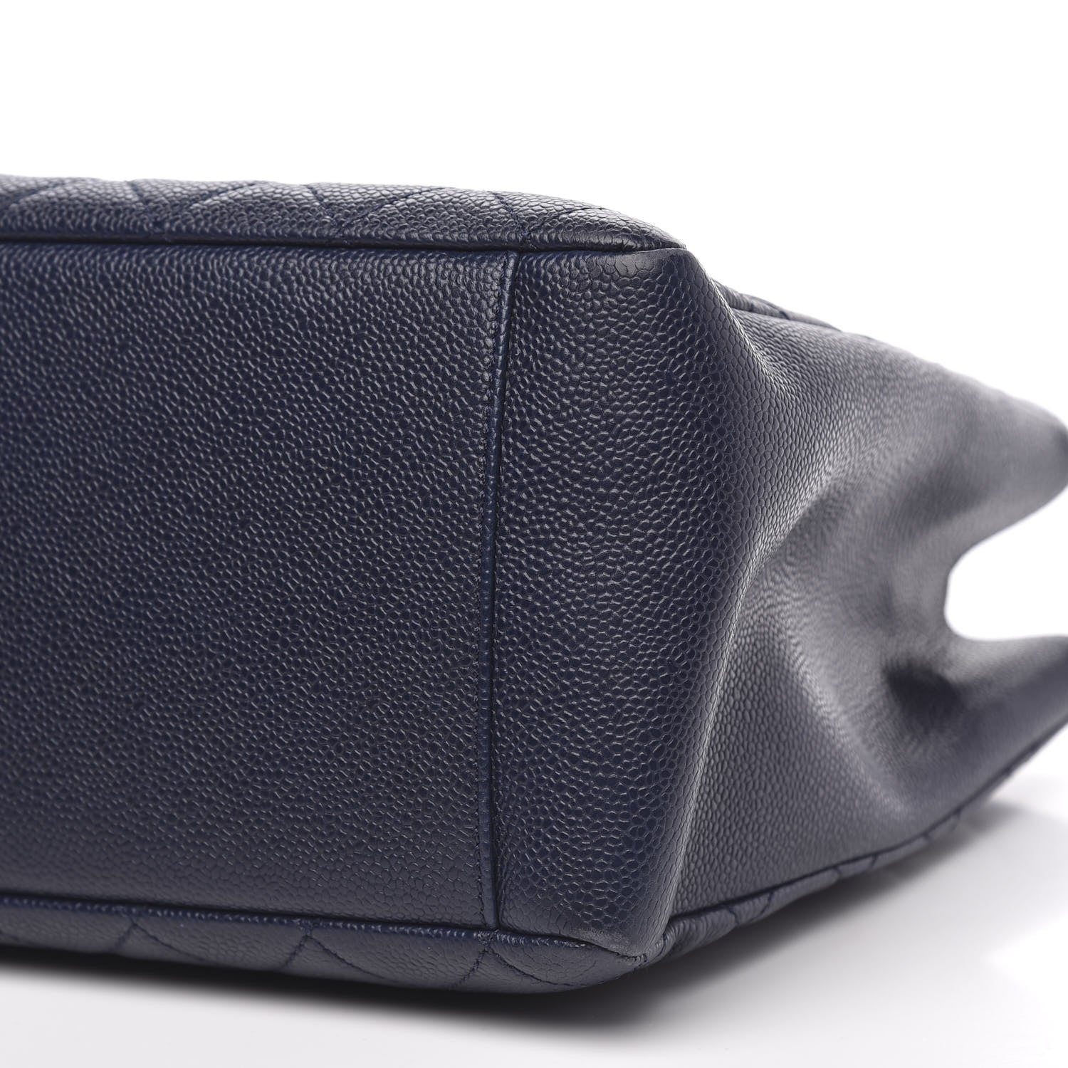 Chanel Caviar Quilted Grand Shopping Tote GST Dark Navy Blue 9 of 13