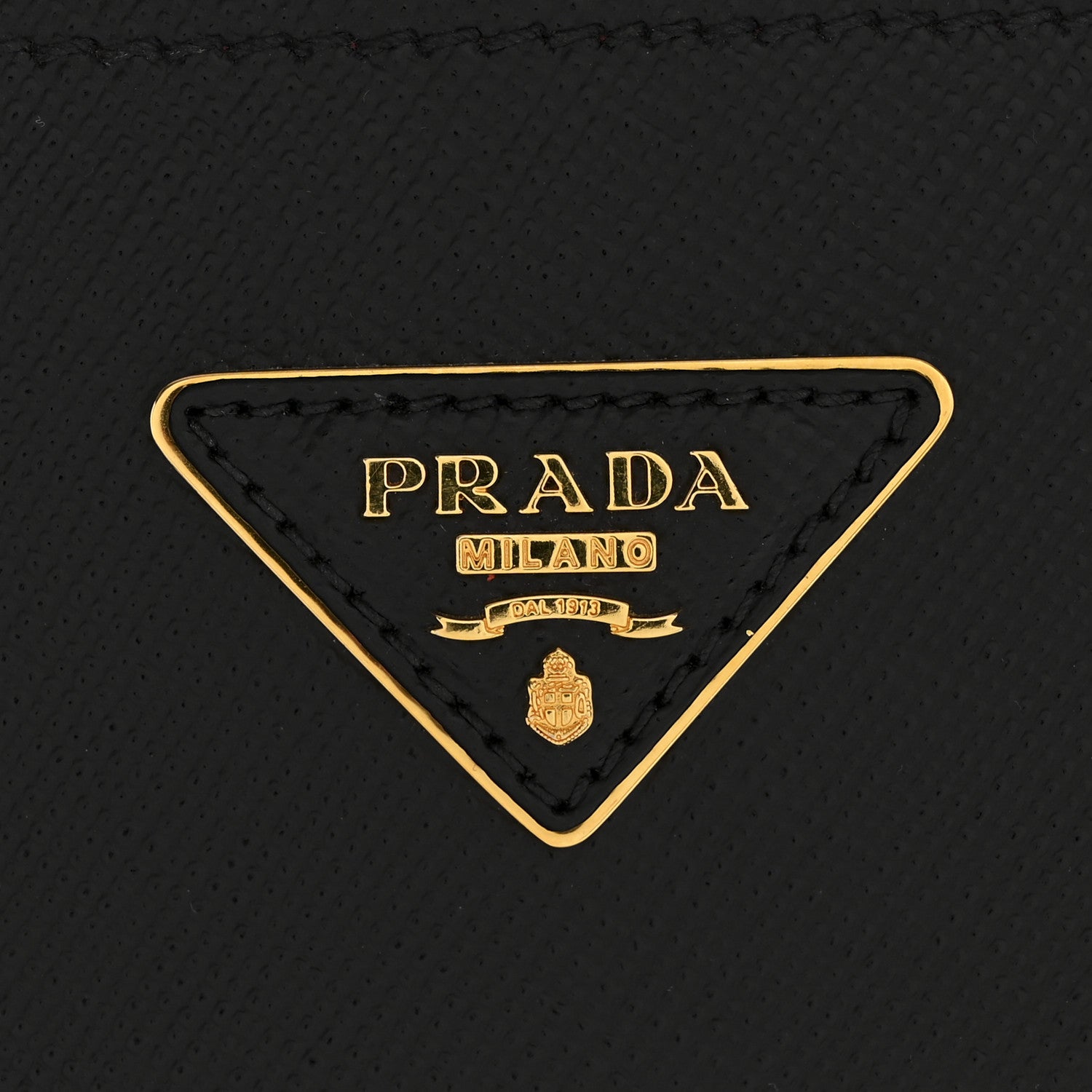 Prada Saffiano Cuir Large Double Bag Black Fuoco 11 of 12