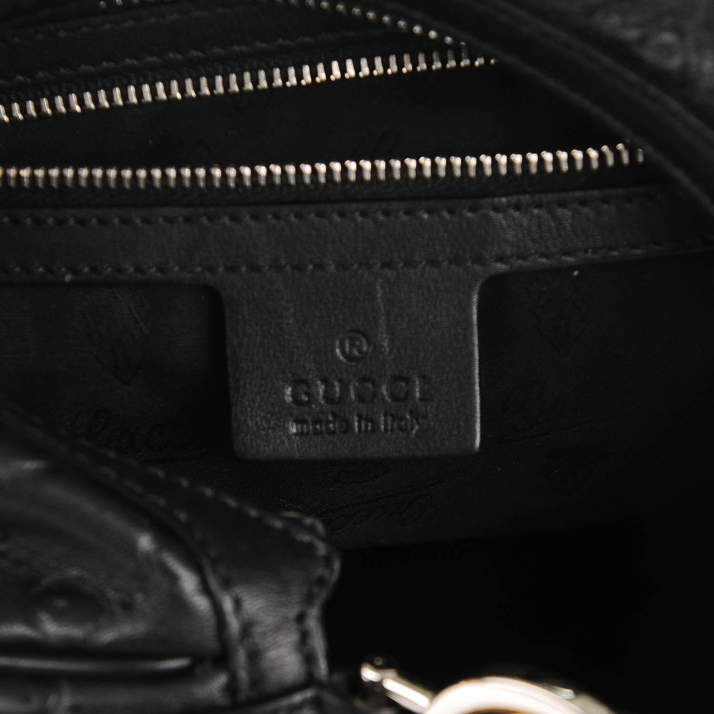 Guccissima Medium GG Twins Hobo Black