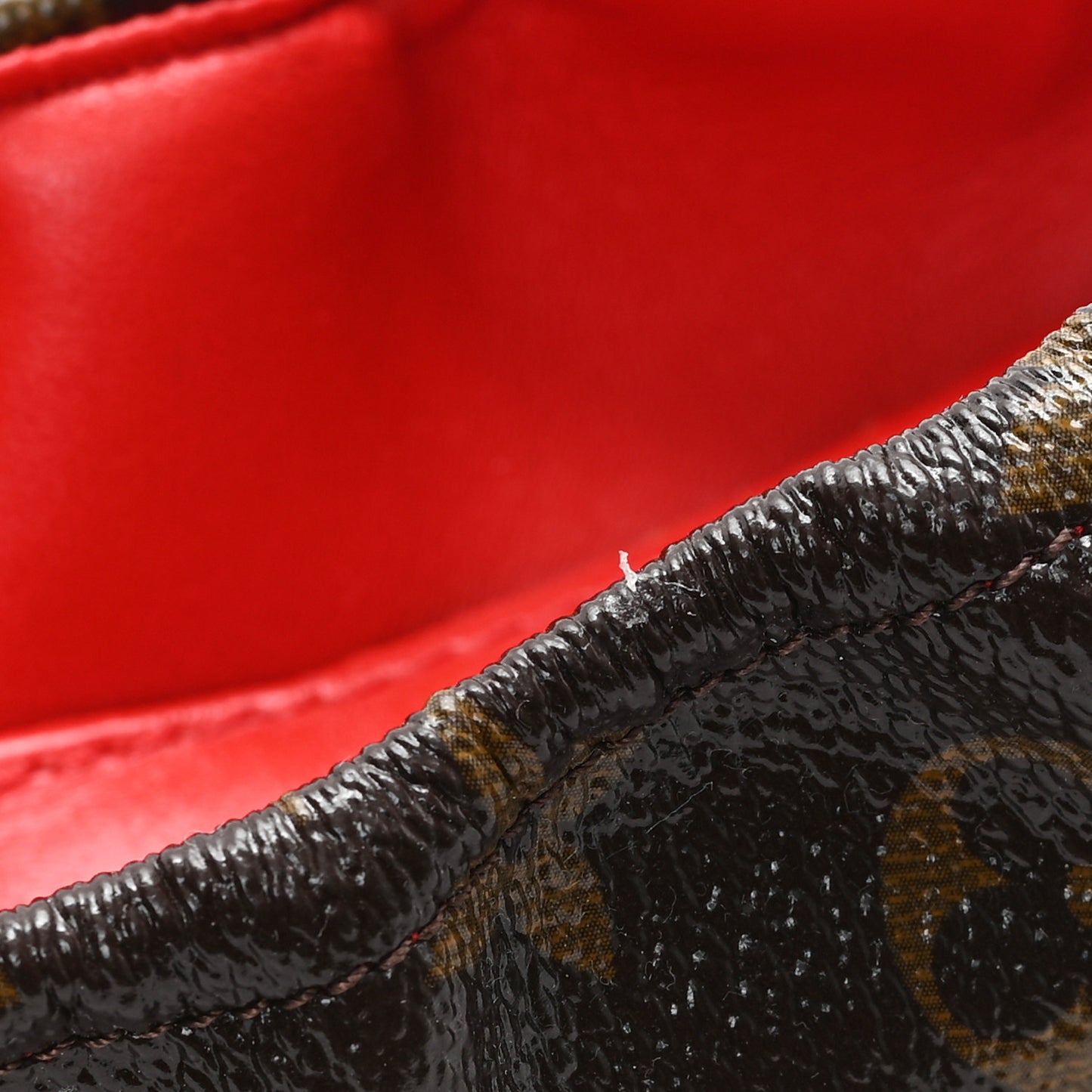 Monogram Patent Flirty Ballerina Flats 38.5 Coquelicot