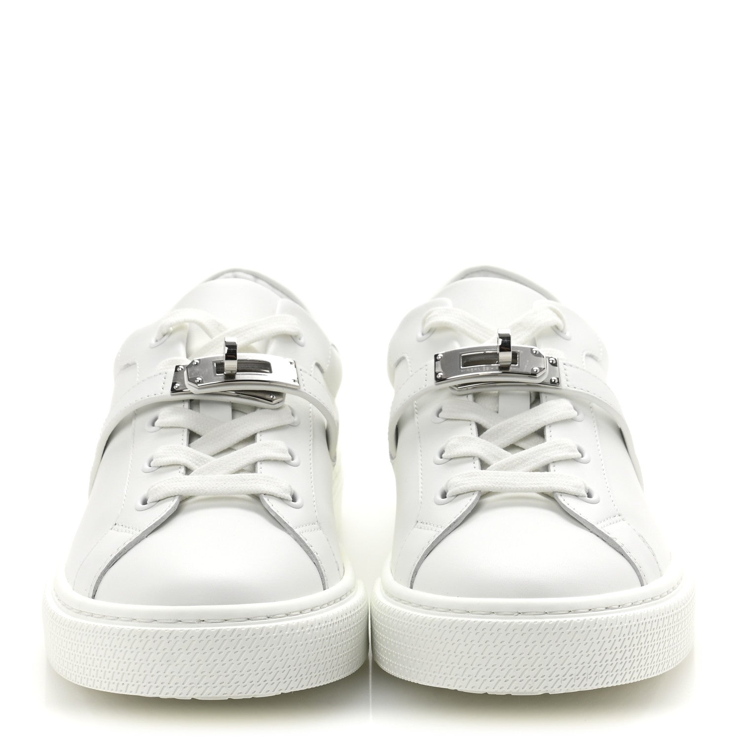 Hermes Calfskin Day Sneakers 37.5 White 3 of 10