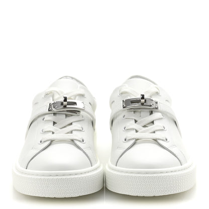 Hermes Calfskin Day Sneakers 37.5 White 3 of 10