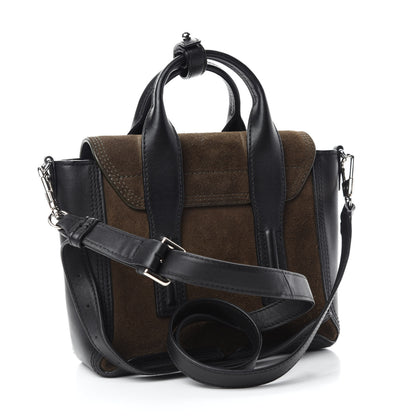 3.1 Phillip Lim Suede Calfskin Mini Pashli Satchel Dark Moss 3 of 10