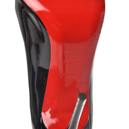 Christian Louboutin Patent Dorissima 100 Pumps 37 Black 7 of 13