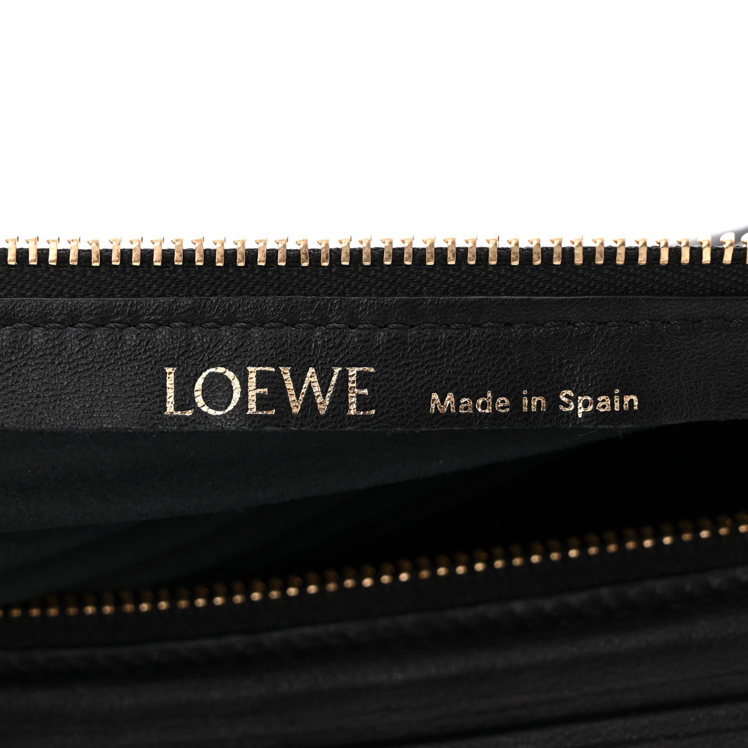 Loewe Lambskin Pleated Bracelet Pouch Shoulder Bag Black 5 of 8