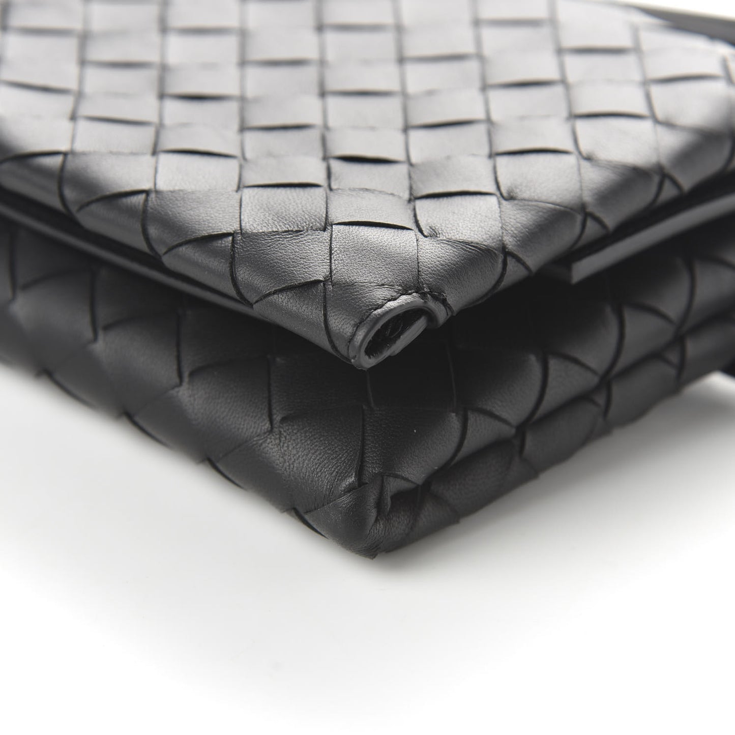 Nappa Intrecciato Belt Bag Black