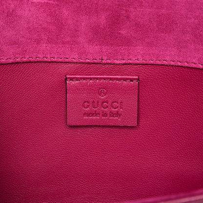 Gucci Patent Microguccissima Small Broadway Clutch Peonia Flower 6 of 9