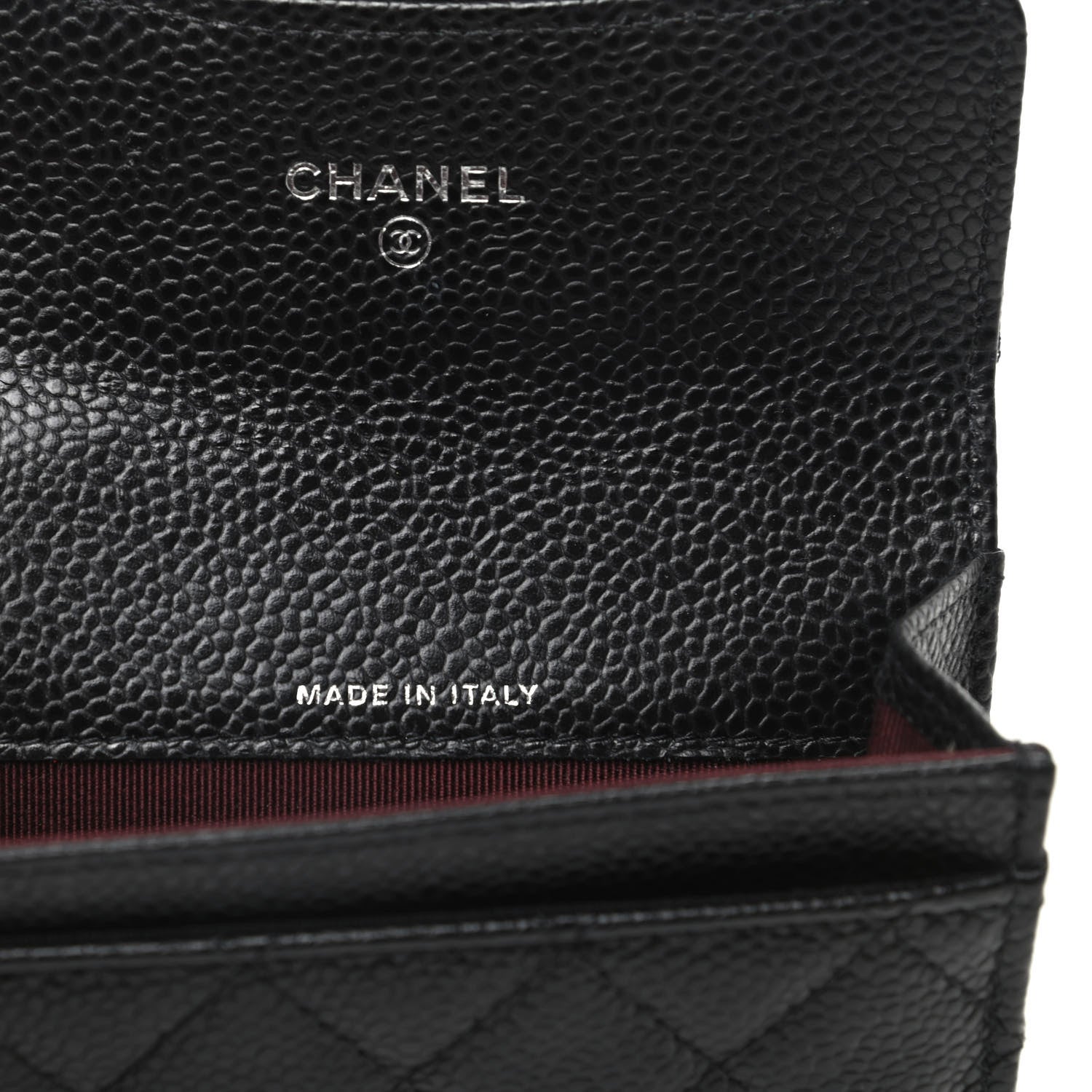Chanel Caviar Quilted Flap Card Holder Wallet Black 7 of 9