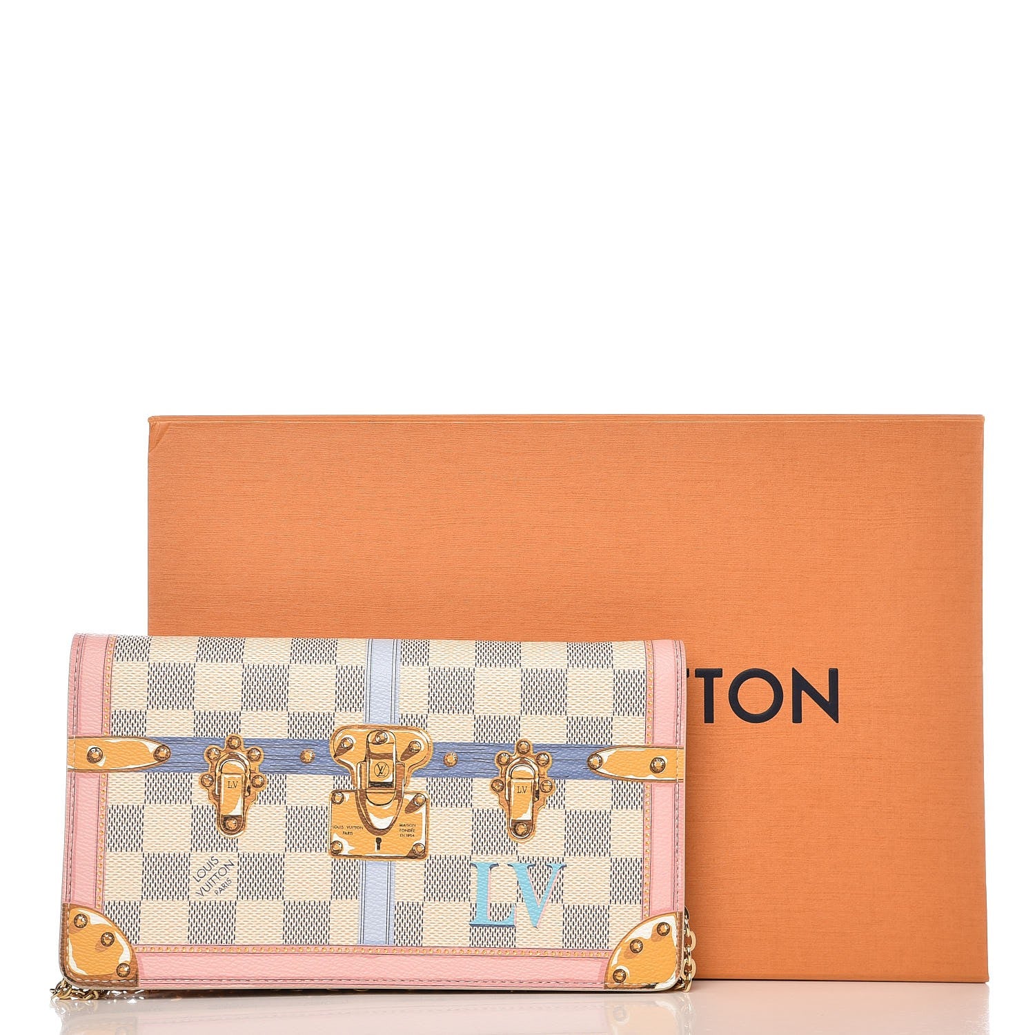 Louis Vuitton Damier Azur Summer Trunks Pochette Weekend 7 of 7