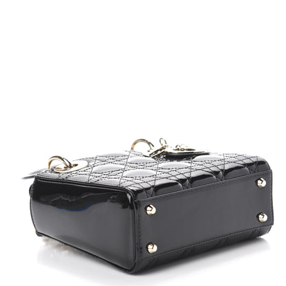 Christian Dior Patent Cannage Mini Lady Dior Black 4 of 11