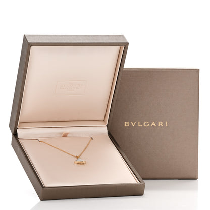Bulgari 18K Yellow Gold Diamond Mother of Pearl Small Divas' Dream Pendant Necklace 5 of 5