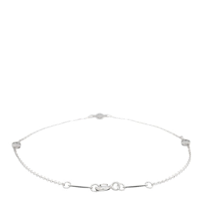 Tiffany Sterling Silver Diamond .09ct Elsa Peretti Diamonds By The Yard Bracelet 2 of 3