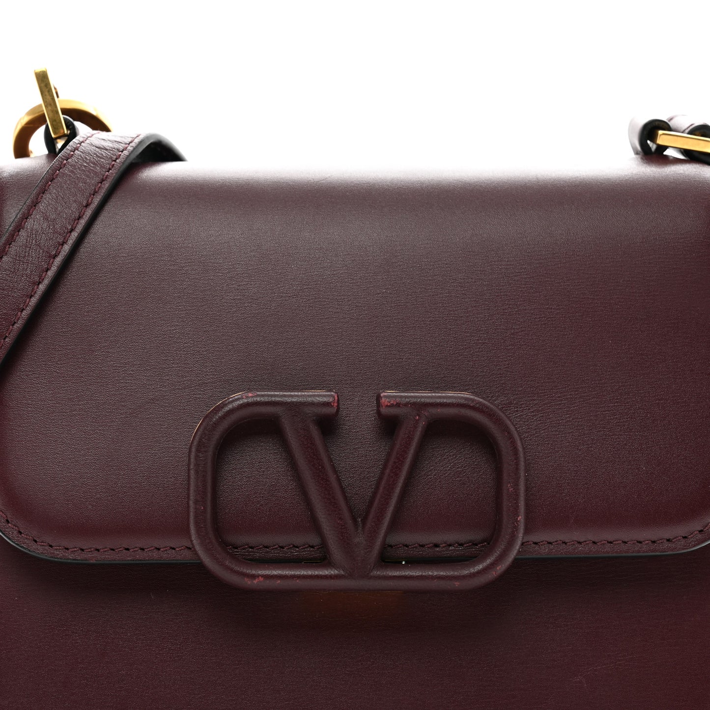 Smooth Calfskin Small VSling Shoulder Bag Rubin