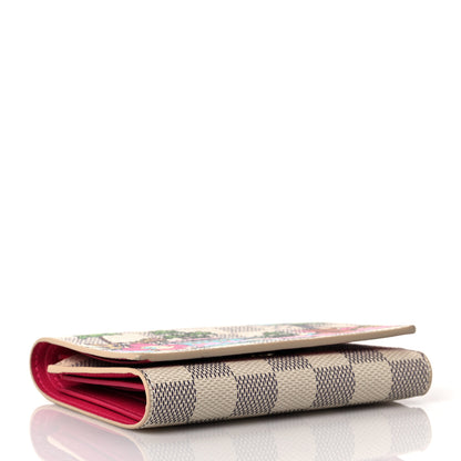 Louis Vuitton Damier Azur 2021 Christmas Animation Hollywood Victorine Wallet Fuchsia 4 of 9