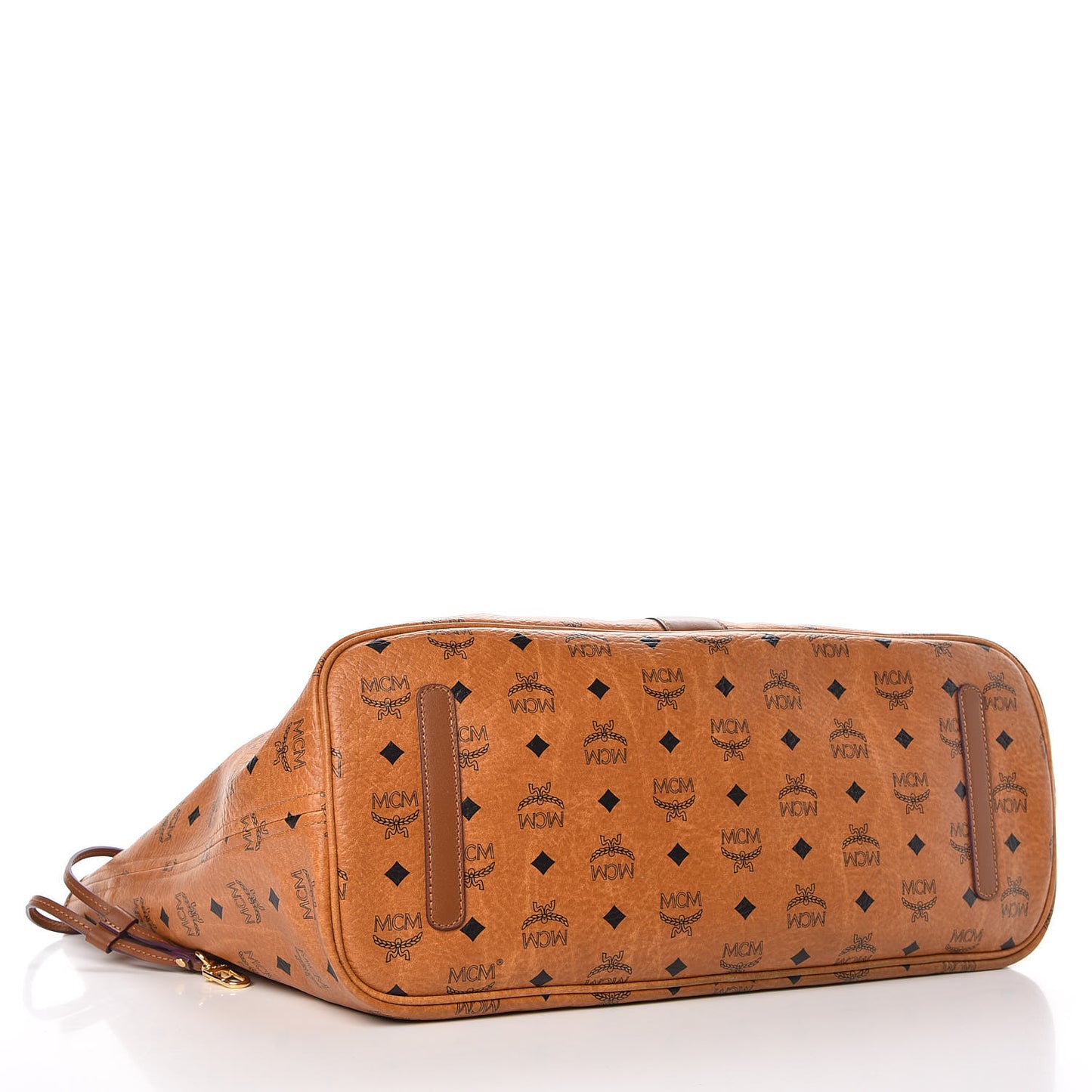 Visetos Large Liz Reversible Shopper Tote Cognac