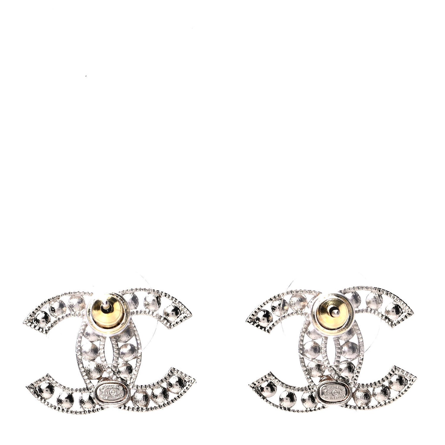 Pearl CC Earrings Light Gold