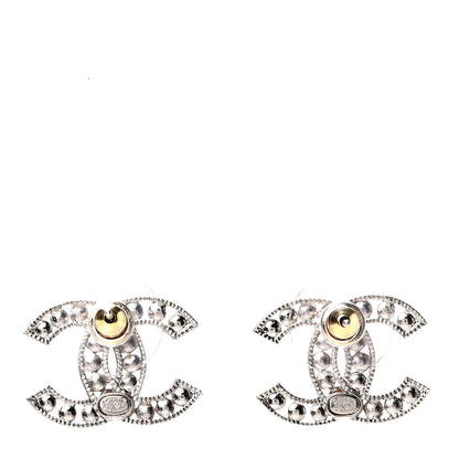 Chanel Pearl CC Earrings Light Gold 2 of 4
