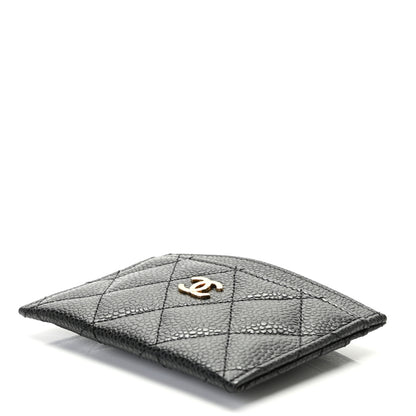 Chanel Caviar Quilted Card Holder Black 7 of 8