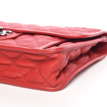 Chanel Caviar Quilted Large French Riviera Flap Red 6 of 9