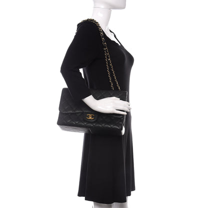 Chanel Caviar Quilted Jumbo Single Flap Black 2 of 12