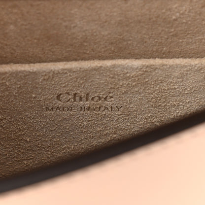 Chloe Calfskin Crystal Embellished Small Nile Bracelet Bag Cement Pink 6 of 8