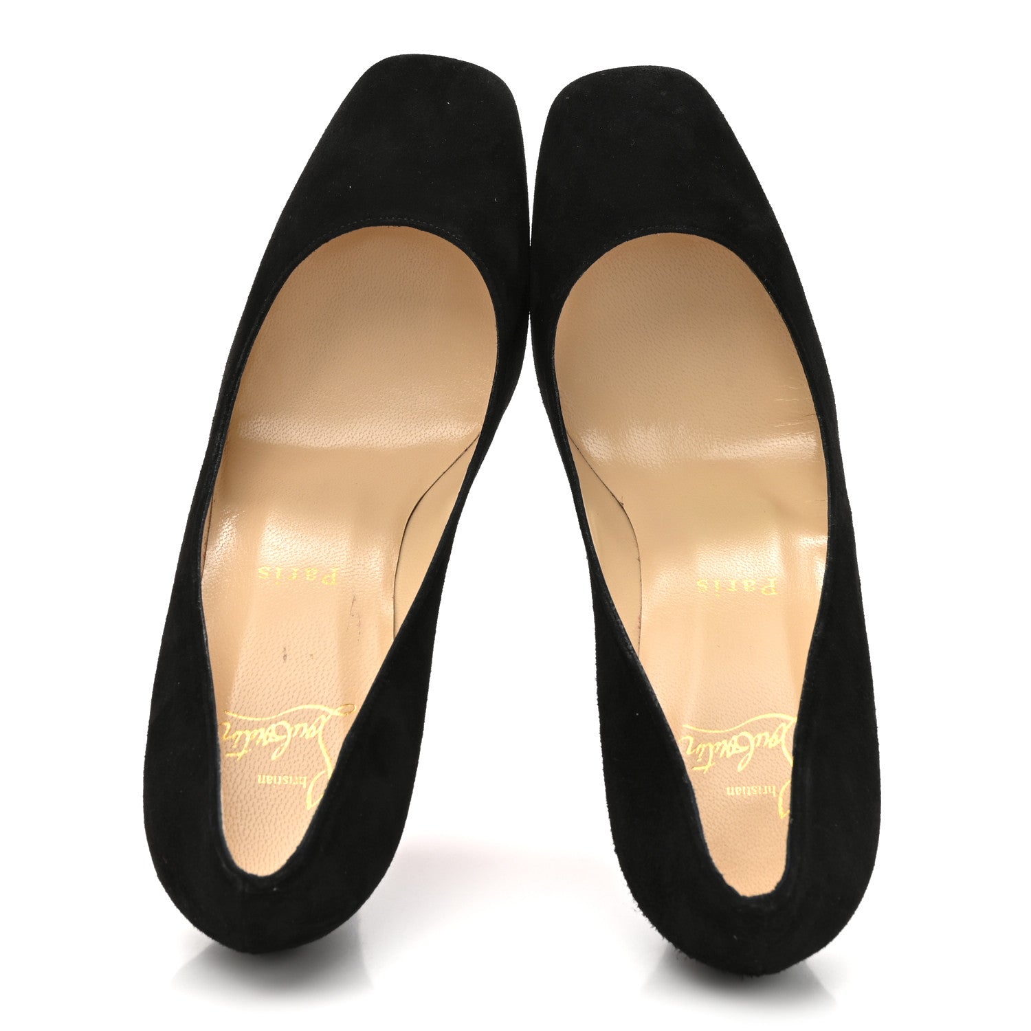 Christian Louboutin Veau Velours Viva 85 Pumps 37.5 Black 2 of 9