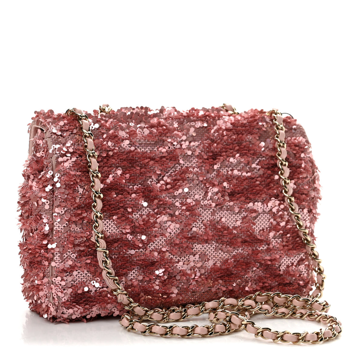Sequin Mini Rectangular Flap Pink