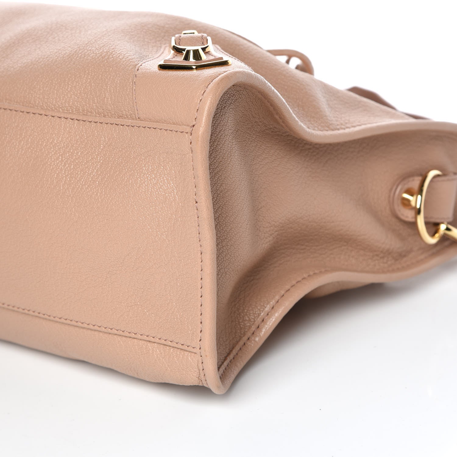 Balenciaga Chevre Gold Metallic Edge Hardware City Rose Des Sables 7 of 11