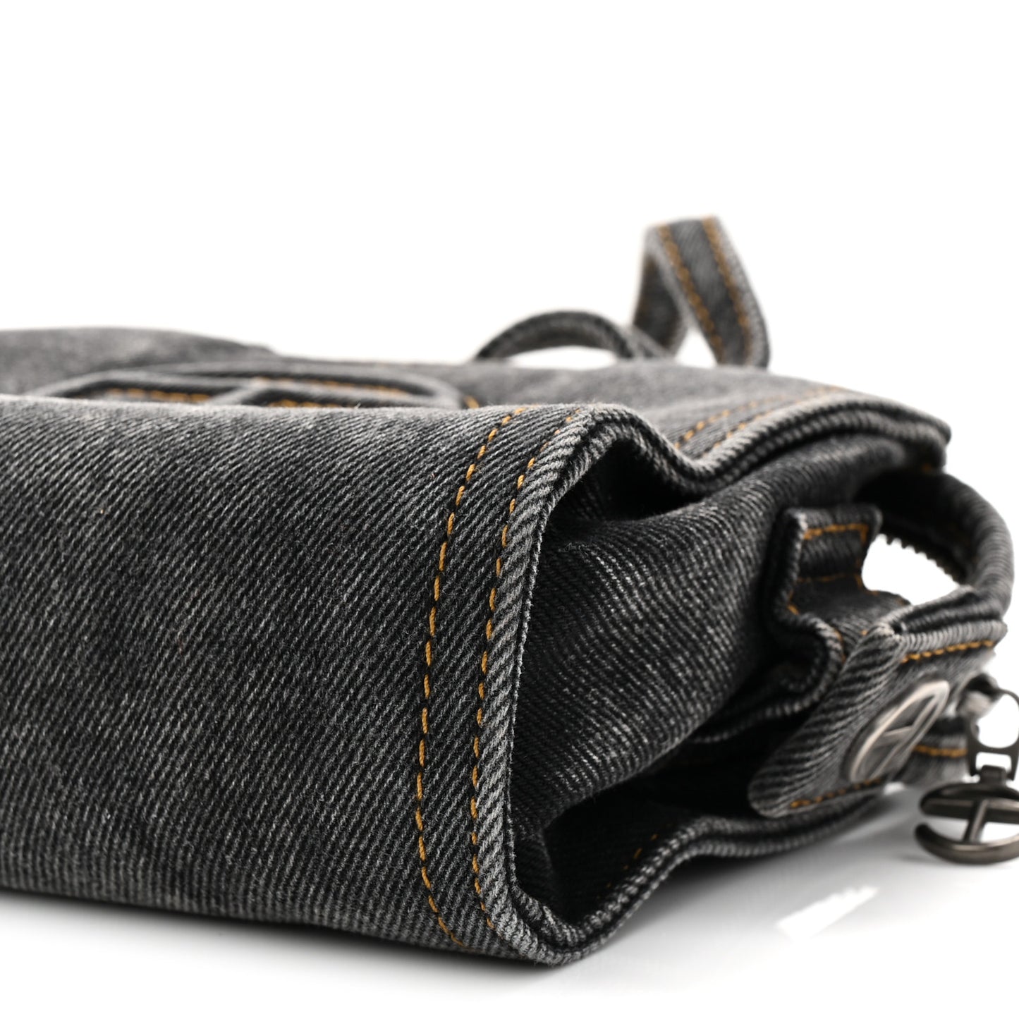Denim Small Shopping Bag Black