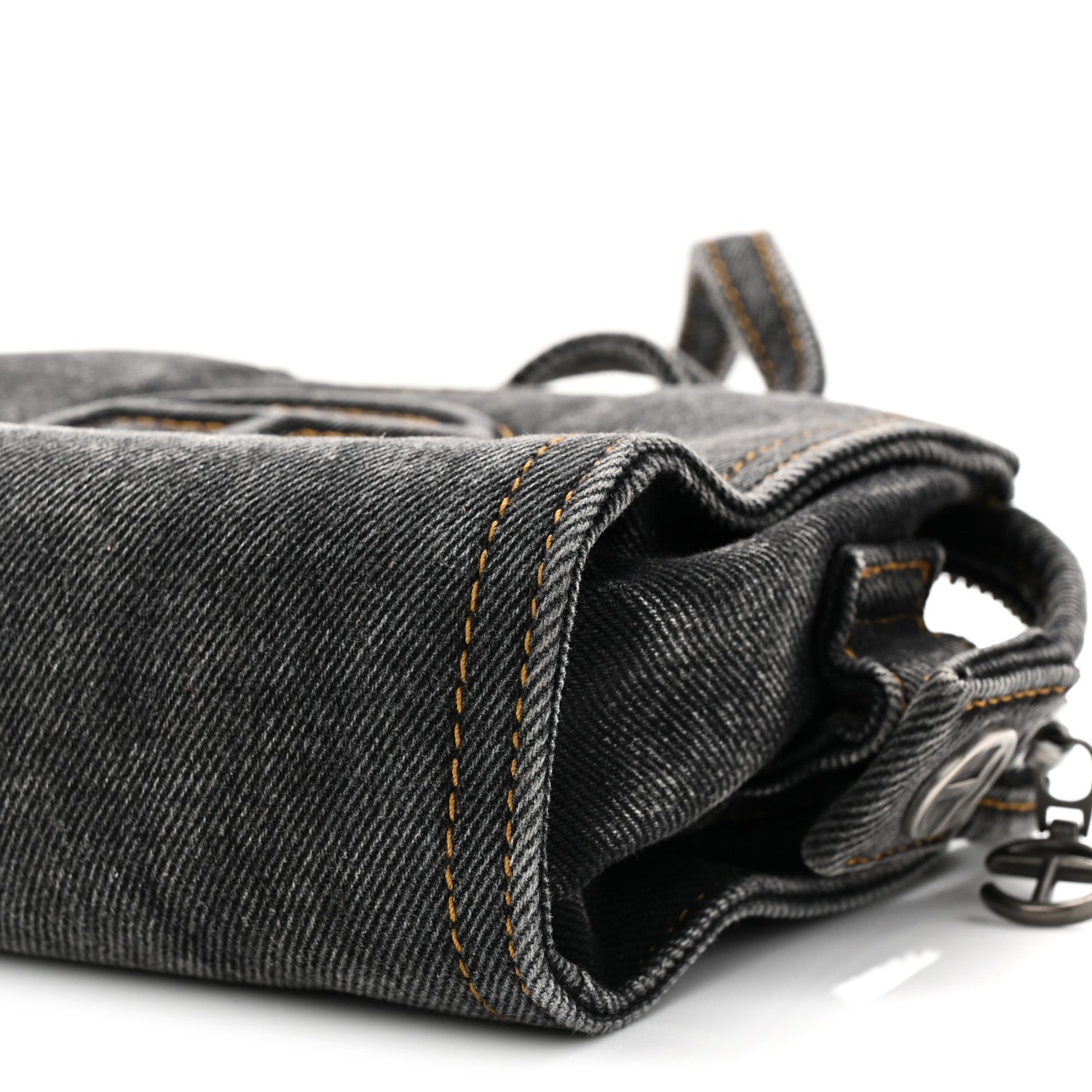 Telfar Denim Small Shopping Bag Black 10 of 10