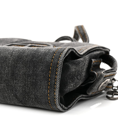 Telfar Denim Small Shopping Bag Black 10 of 10