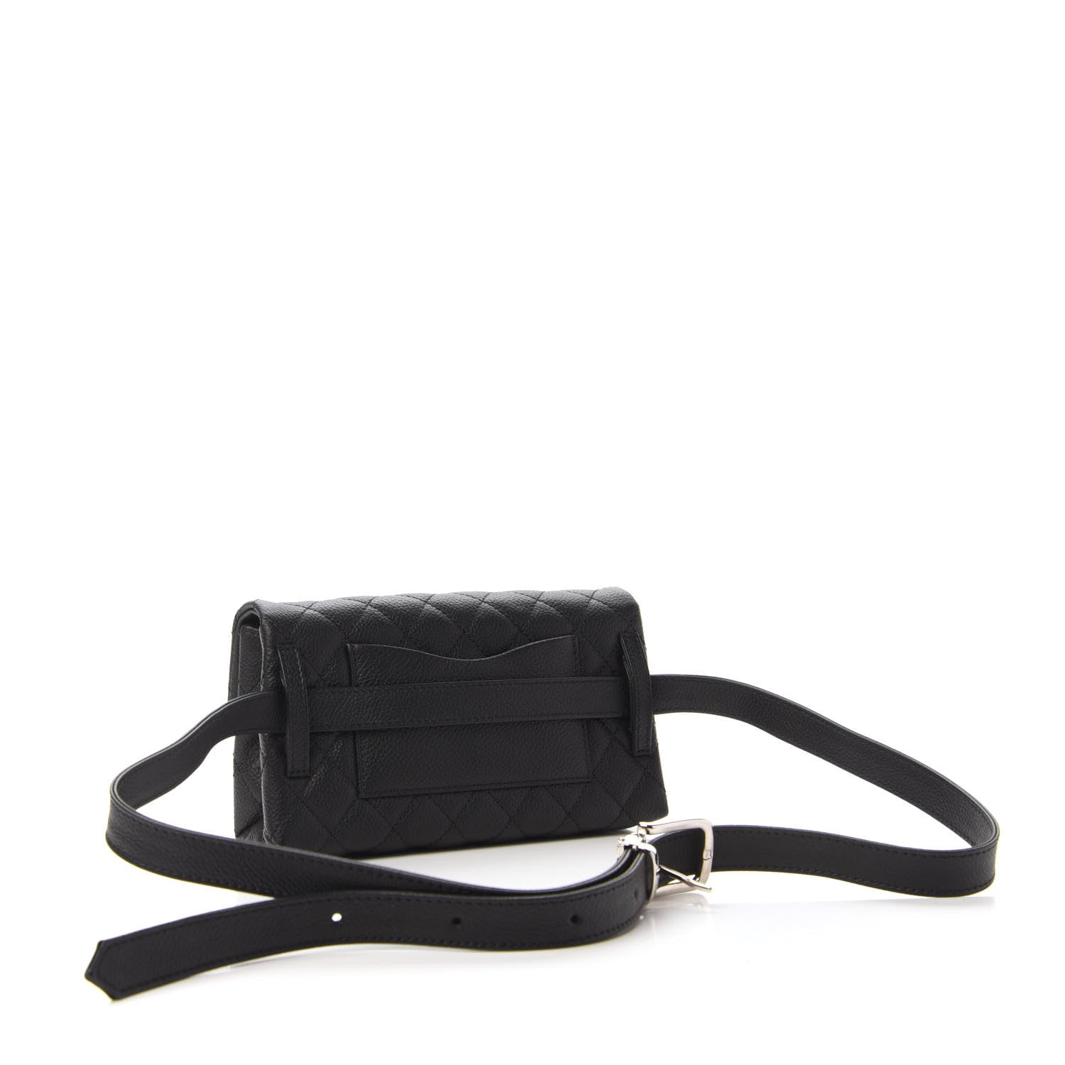 Chanel Grained Calfskin Quilted 2.55 Reissue Flap Belt Bag Clutch Black 3 of 10